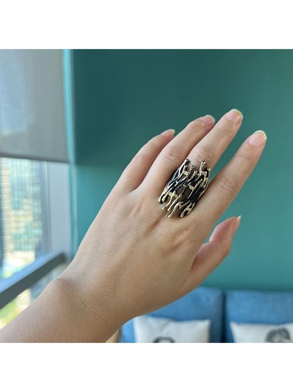 Branch Shape Statement Ring - Picture 2 of 5